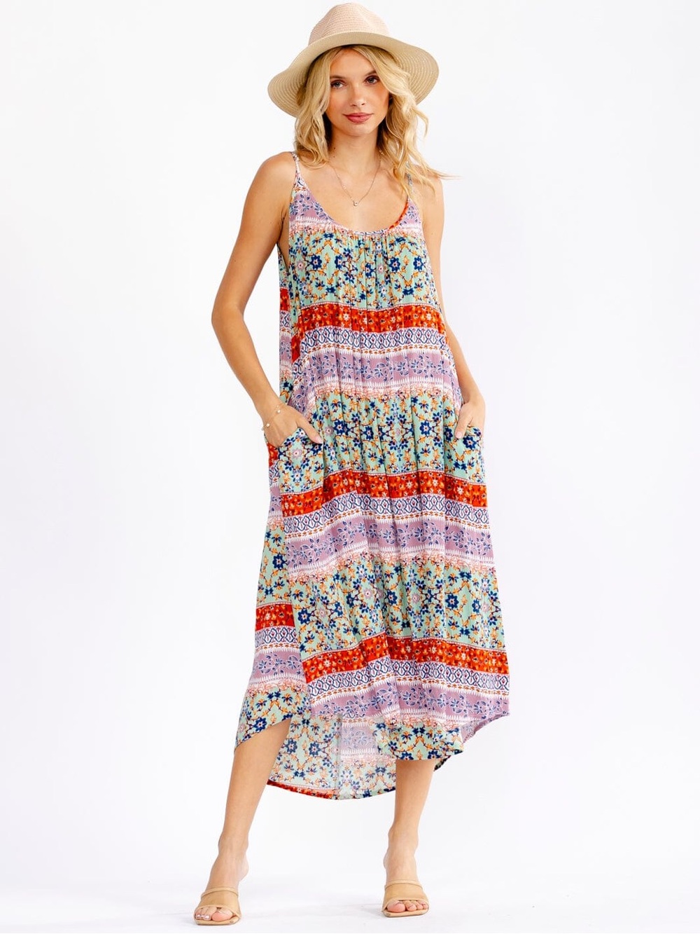 Patchwork & Pockets Dress 🌼 ☮️